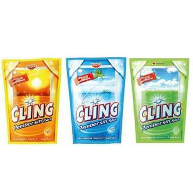 Cling Pembersih Kaca Bening Seperti Tanpa Kaca 425ml Pouch / Pembersih Kaca Semprot / Cling Pouch