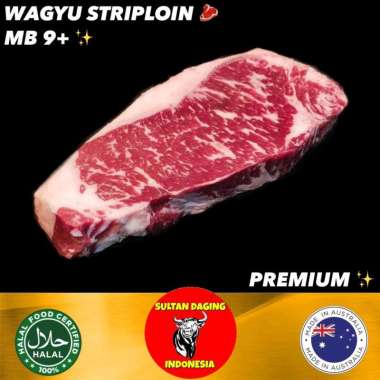 WAGYU STRIPLOIN MB 9 STEAK 320 GRAM IMPORT AUSSIE/STRIPLOIN MB9 WAGYU/ STRIPLOIN MB9 AUS/WAGYU STRIP