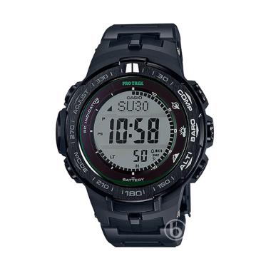 CASIO Protrek Solar Triple Sensor Ver. 3 Multi Band 6 Jam Tangan Pria [PRW-3100FC-1DR] Black Matte