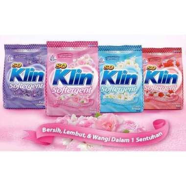 Soklin Softergent Powder Detergent Bag 770gr / Bubuk Pencuci Pakaian Wangi / Sabun Cuci Soklin Softe