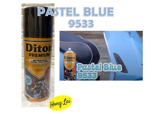 Cat Pilox Diton Premium 9533 Warna Pastel Biru Blue 400ml