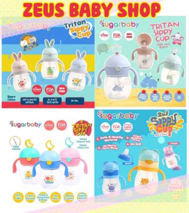 Sugar Baby Tritan Sippy Cup star 240/280ml 9mo+ BLUE