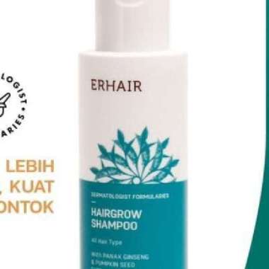 ERHAIR Hairgrow Shampoo 100ml - Shampoo Rambut Rontok Pria -Shampo Penumbuh Rambut Cepat - Shampoo C