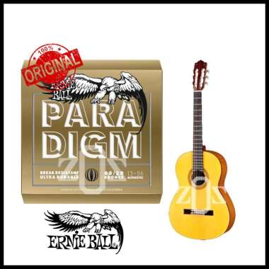 Senar Gitar Acoustic Ernie Ball Paradigm 80 20 Bronze 13 56 Original