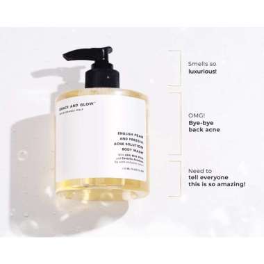 GRACE AND GLOW BLACK OPIUM - GRACE AND GLOW ENGLISH PEAR - GRACE AND GLOW ROUGE 540 BODY WASH 400ML 