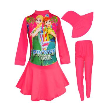 Rainy Collections Karakter Frozen Daun Baju Renang Anak Muslim