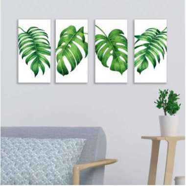Hiasan Dinding Mdf 15x30 Dekorasi Rumah Pajangan Dinding Kamar Tema Daun Monstera DAUN-02