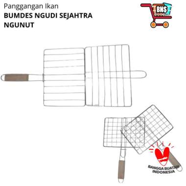 Panggangan ikan bakar / panggangan capit / panggangan kawat / alat bakaran ikan / panggangan jepit g