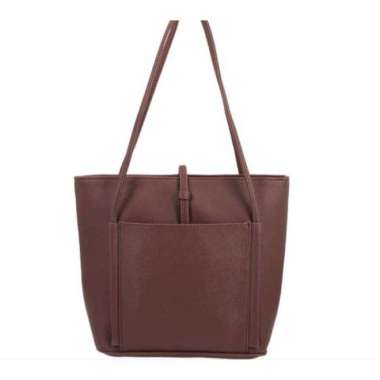 Tas Wanita Tas Bahu Wanita Mayonette Davne Tote Bag Coffee