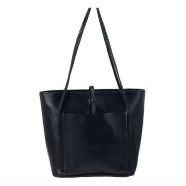 Tas Wanita Tas Bahu Wanita Mayonette Davne Tote Bag Hitam