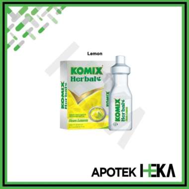 Komix Herbal Tube Botol 15 ml Box isi 4 Lemon