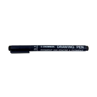 Snowman 0.1 Drawing Pen - Hitam Hitam