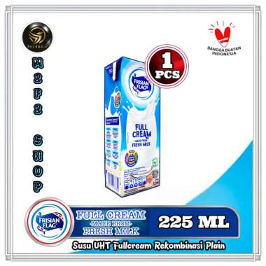 Susu Bendera Frisian Flag Purefarm UHT Full Cream - 225 ml (Kemasan Satuan)