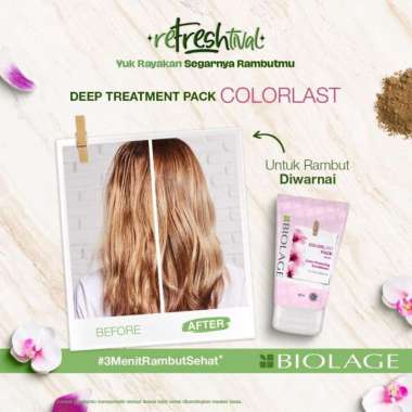 MATRIX Biolage Colorlast Deep Treatment mask/ Perawatan Instan Rambut Kering Diwarnai