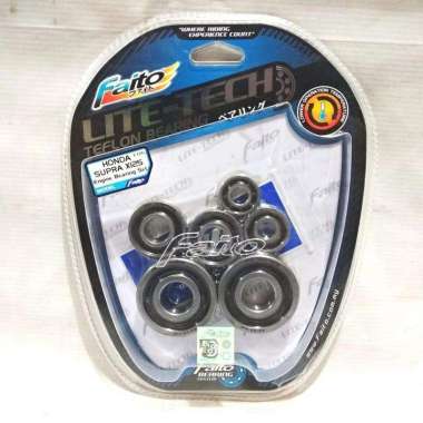 Bearing Set Faito Supra X 125 / Supra X 125 FI / REVO / BLADE Silver