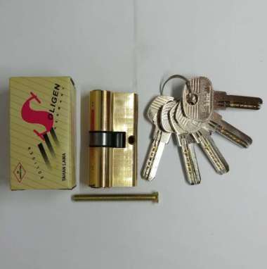 Anak Kunci Pintu 60mm Kuning SOLIGEN / Silinder Pintu Besar - H820