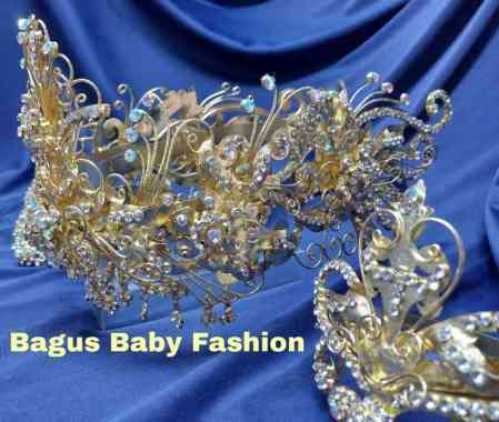 Mahkota Siger Sunda Model Lesti Aksesories Pengantin Gold