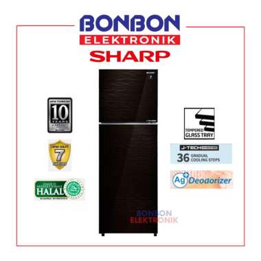 Sharp Kulkas 2 Pintu SJ-426GI-MK / SJ 426 GIMK J-Tech Inverter