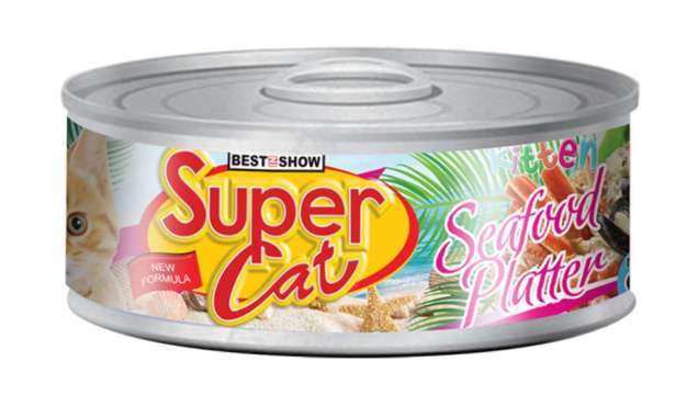 Supercat Kitten Seafood Platter 95gr