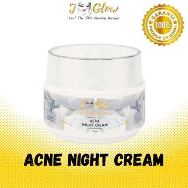 Jglow j glow skincare paket skincare acne kulit sensitif perawatan wajah glowing night cream kecanti