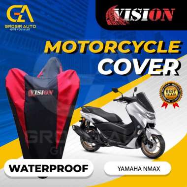 List BIRU Sarung Bodi Motor Vision NMax PREDATOR Anti Air Cover Body Waterproof Selimut Penutup Pelindung Debu