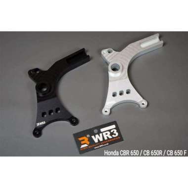 Bracket Kaliper Belakang 2P1P Honda CB CBR 650F 14-18 650R 19-Up WR3 Silver