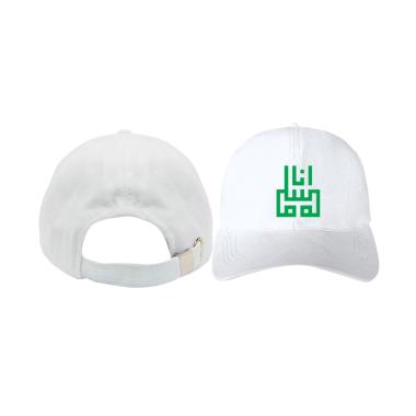 IndoClothing Logo Arabic Islam Ana Muslim Topi Baseball Unisex Semua Ukuran Putih