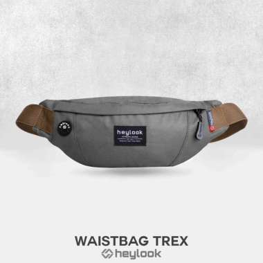 HEYLOOK Tas Selempang Pria Terbaru Waist Bag Trex Pria Anti Air Anti Sobek GREY