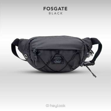 HEYLOOK Tas Selempang Pria Waterproof Waist Bag Fosgate Anti Air - [Bisa Cod] BLACK