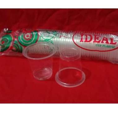 LAGI PROMO!!! Cup gelas Plastik IDEAL 12 Oz Tanpa Tutup
