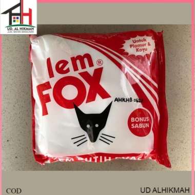 Lem Fox Putih PVAc 800gr Bungkus Merah - LEM KAYU