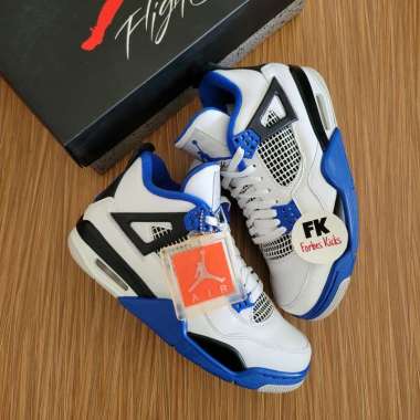 Air Jordan 4 Retro Motorsports 2017 || white cement oreo unc blue