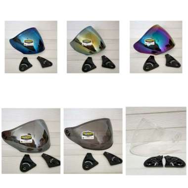 KACA VISOR KW DJ MARU INK CENTRO KYT GALAXY SILVER GOLD BLUE IRIDIUM BLUE