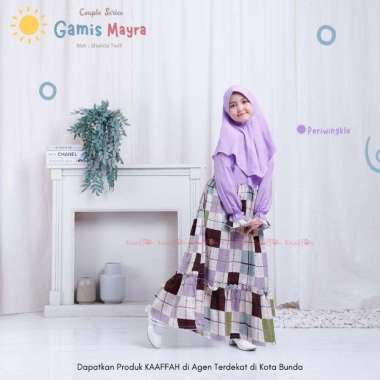 FAMSET MALIH & MAYRA - PERIWINGKLE Gamis Mayra Kids XS