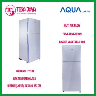 AQUA AQR-D261 KULKAS 2 PINTU AQUA AQRD261 AQR-D261 DS LS AQRD 261
