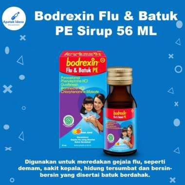 Bodrexin Flu dan Batuk PE Sirup 56 ml / Untuk Flu dan Batuk / Anak