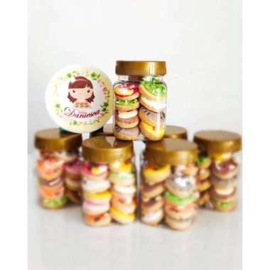 Cookies karakter cookies icing cookies squishy kue kering hias in jar murah