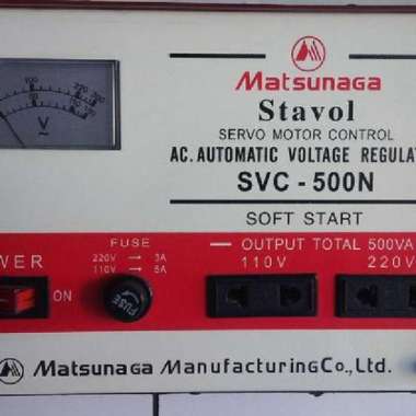 matsunaga stabilizer 500va stavolt 500 watt