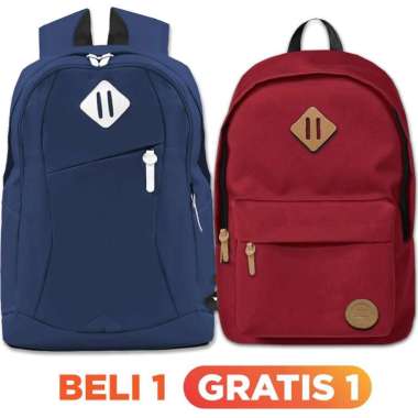 BELI 1 GRATIS 1 - BELI 1 SONIC TAS RANSEL LAPTOP 14 INCHI + GRATIS 1 OSMOSIS TAS RANSEL WARNA ACAK B