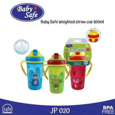 Baby Safe - Weighted Straw Cup JP020 Merah