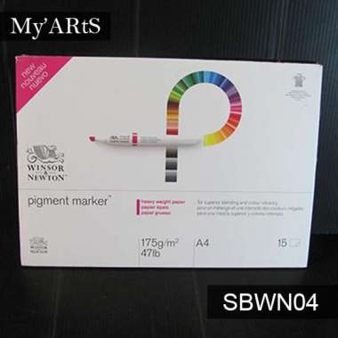 Winsor and Newton Pigment Marker Paper Pad 175gsm  A4 15 Lembar Sketch Book Drawing