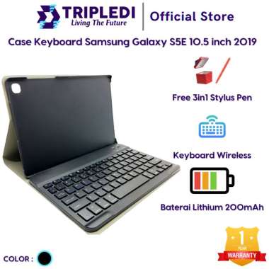 TRIPLEDI Case Keyboard Samsung Galaxy Tab S5E 10.5 inch T720 T725 2019 Wireless Bluetooth Flip Casin