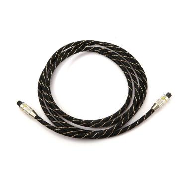 EMK TOS-CBL-HBA OD 6 MM BRAID Kabel Toslink [2 m] hitam