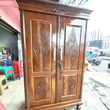 Jual Lemari Kayu Jati 2 Pintu Original Murah - Harga Diskon Agustus 2023 |  Blibli.com