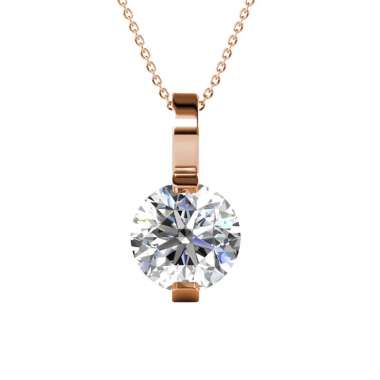 Amia Pendant - Kalung Crystal by Her Jewellery Rose Gold