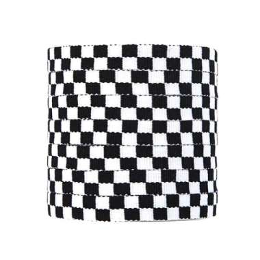 Tali sepatu vans catur kotak Black