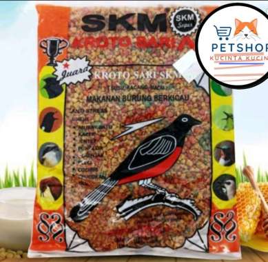 PAKAN BURUNG SKM KROTO SARI VOER PUR KASAR MAKANAN BURUNG MURAI HALUS