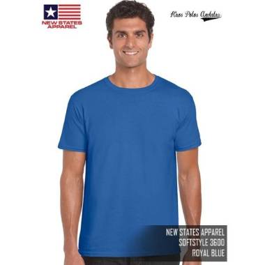 NEW STATES APPAREL SOFTSTYLE 3600 ROYAL BLUE M