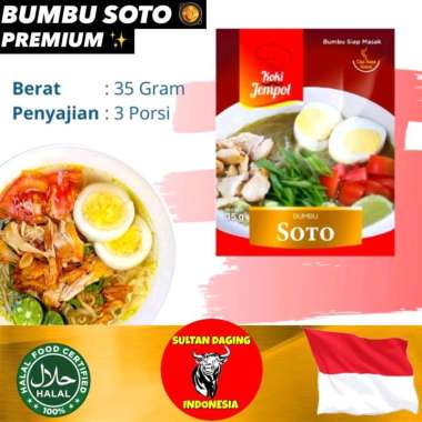 BUMBU SOTO AYAM 35 GRAM KOKI JEMPOL BUMBU SOTO DAGING SOTO PADANG BUMBU SOTO BETAWI BUMBU SOTO SAPI 