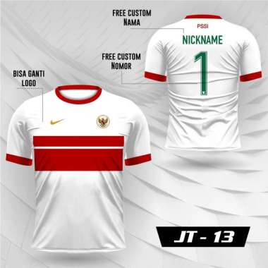 Jersey timnas indonesia kaos tim nasional bola garuda lengan pendek 4XL MERAH
